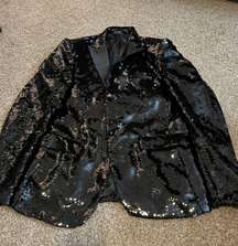 Men’s Black Sequin Blazer