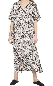 Kate Spade Kaftan Pale Pink Animal Print Caftan MuMu Cover Up Women’s Size XS/S