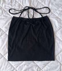 Black Bodycon Mini Skirt