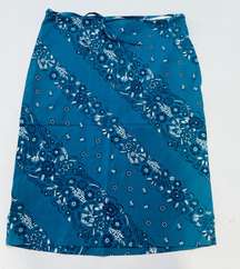 Skirt Blue  Floral Size 1-2