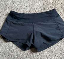 Black Speed Up Shorts