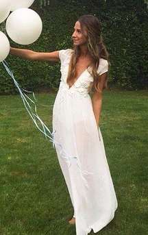 For Love And Lemons Flower Bomb Maxi Dress