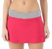 Lole Melon & Striped Langelinie Workout Skort