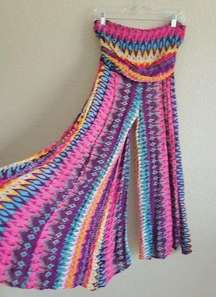 colorful boho pants