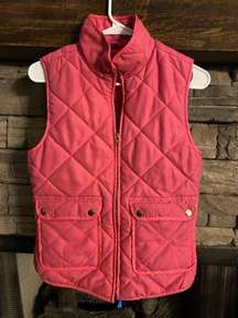 Dee Elle hot pink quilted puffer vest