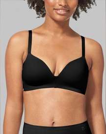 Tommy John 36C Second Skin Lightly Lined Wireless bra in black