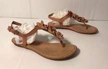 Born Concept leather sandal ankle strap women size 9
