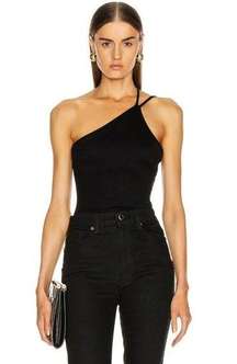 The Range Dynamic Rib Tilted Bodysuit 1 shoulder