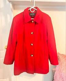 WILL ABSOLUTELY NOT TAKE LESS London Fog Red Peacoat