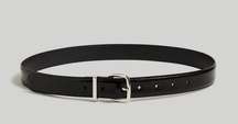 NWT Madewell The Essential Leather Belt True Black NN921