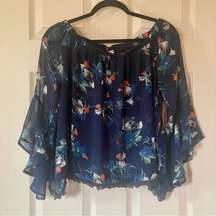 ASTR The Label Loose Floral Blouse