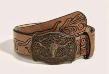 Western Style Bull Head Buckle Unisex Belt Vintage Embossed Brown PU Leather Belt Classic Cowboy Cowgirl Jeans Pants Belts For Women & Men 37” inch Long Faux Leather *Faux Fashion Accessories