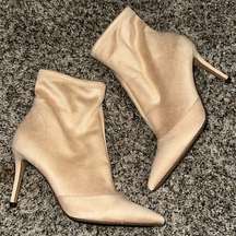 Jessica Simpson Suede Heeled Booties Grijalva Boots