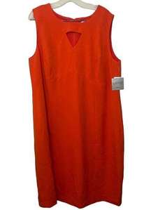NWT Kasper Woman Separates Orange Valencia Suit Sheath Dress Sz 18W
