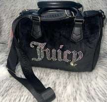 NWT Juicy Couture Velour Liquorice Obsession Satchel