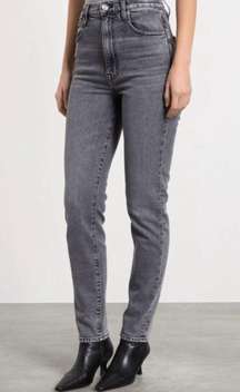 SLVRLAKE Beatnik High Rise Skinny Jeans Slim Harvest Moon Black Gray Grey 24