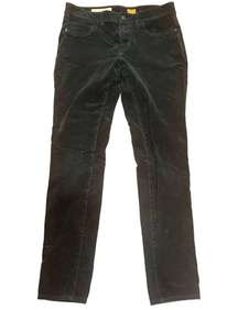 Pilcro Dark Green Skinny Corduroy Fit Jeans