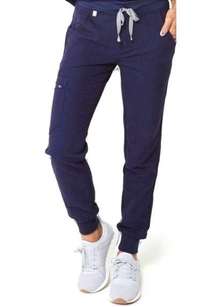 Figs Technical Collection Navy Blue Zamora Joggers Scrubs Pants Womens Size S