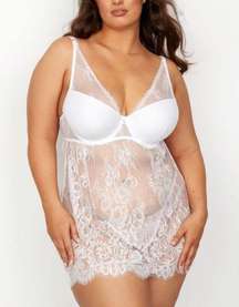 Mayzie Eyelash Lace Babydoll