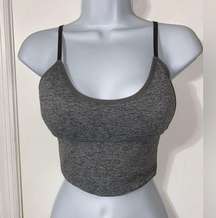 Laura Ashley Seamless Longline Grey Sports Bra Medium