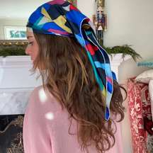 Colorful abstract scarf/ bandana