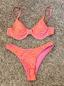 Pink and Orange Bikini 