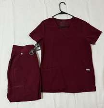 Scrubs Set Burgundy