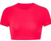 Fits Everybody Super Cropped T-Shirt- Ultra Pink