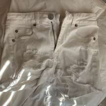 Outfitters White Jean Shorts