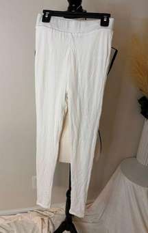 NAKED WARDROBE white leggings Sz S NWT