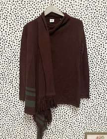 Cabi Style #3002 Port Fringe Wrap Sweater Size Small S