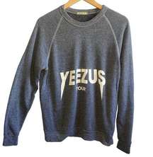 Alternative Earth Gray Sweatshirt YEEZUS TOUR Size Medium