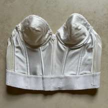 Vintage Dominique White Corset with Boning Size 34B