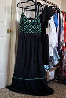 NWT Ava Viv Black Maxi Summer Dress Size 3X