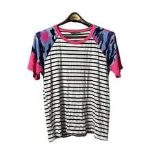 Haptics By Holly‎ Harper Plus Short Sleeve Tunic Multicolor Top Size Large