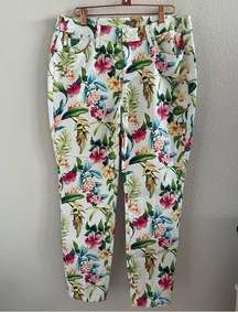 Tommy Bahama Tropical Print Skinny Ankle Pants 30X28