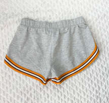 Derek heart Shorts size S Small Gray Orange Stripe High Rise Booty Cheeky Short