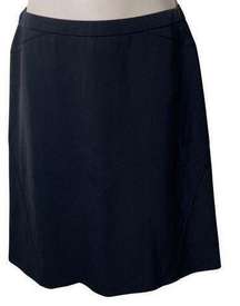 Valentino black vintage wool classic skirt sz 40 US 6