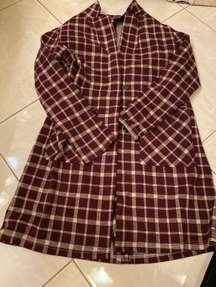 Plaid Blazer Jacket Size M