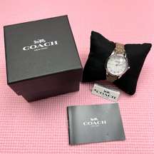 COACH Classic Signature White Dial Ladies Watch New in Box