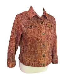 3 for 20 $ bundle Hearts of Palm Rusty Orange embroidered Jacket