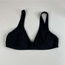 Aerie Black Scoop Bikini Top Size Large