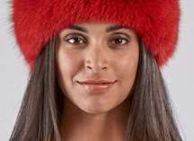 💥Red Fox Fur Headband