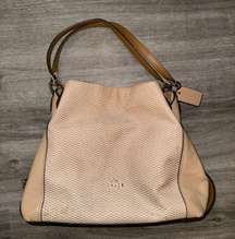 Legacy Jacquard Canvas Edie 31 Medium Shoulder Bag 28895 Beechwood Gold