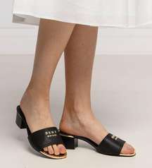 DKNY Black Fama Sandals