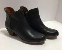 Pikolinos Rotterdam Womens Size EUR 37 Casual Black Leather Ankle Boots Side Zip