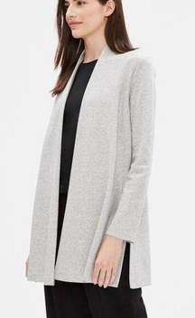 Eileen Fisher Organic Cotton Herringbone Cardigan