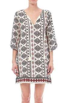 TOLANI MESH EMBROIDERED DRESS