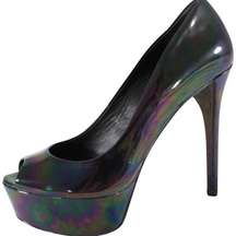 Brian Atwood Bambola iridescent platform heels