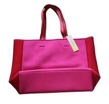 NEW Summersalt pink & red neoprene tote